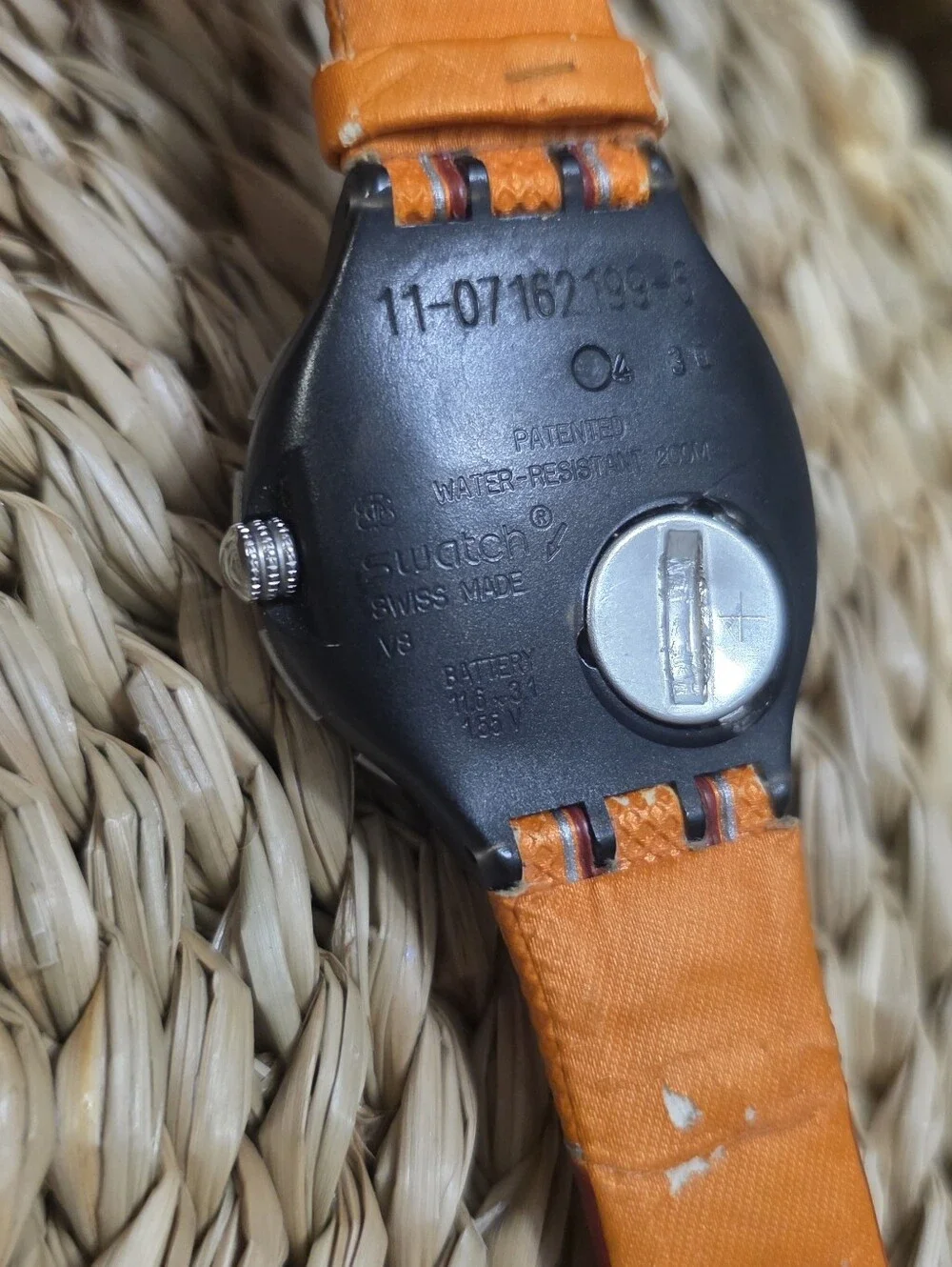 Swatch Scuba 200 Access Orange Jumper SHM106 Swiss Made Vintage Serviced
